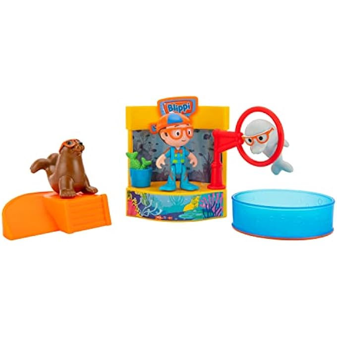 Blippi LITTLE ADVENTURES PLAYSET, AQUARIUM, MULTICOLOR, BLP0160_BLP0163 - Image 1